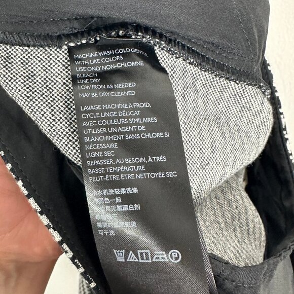 Anthropologie Houndstooth Flare Essential Trouser Size 12 Pants Tailored Minimal - Picture 11 of 13